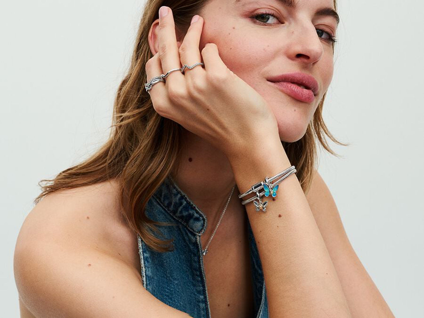Sliding Magnetic Clasp Snake Chain Bracelet