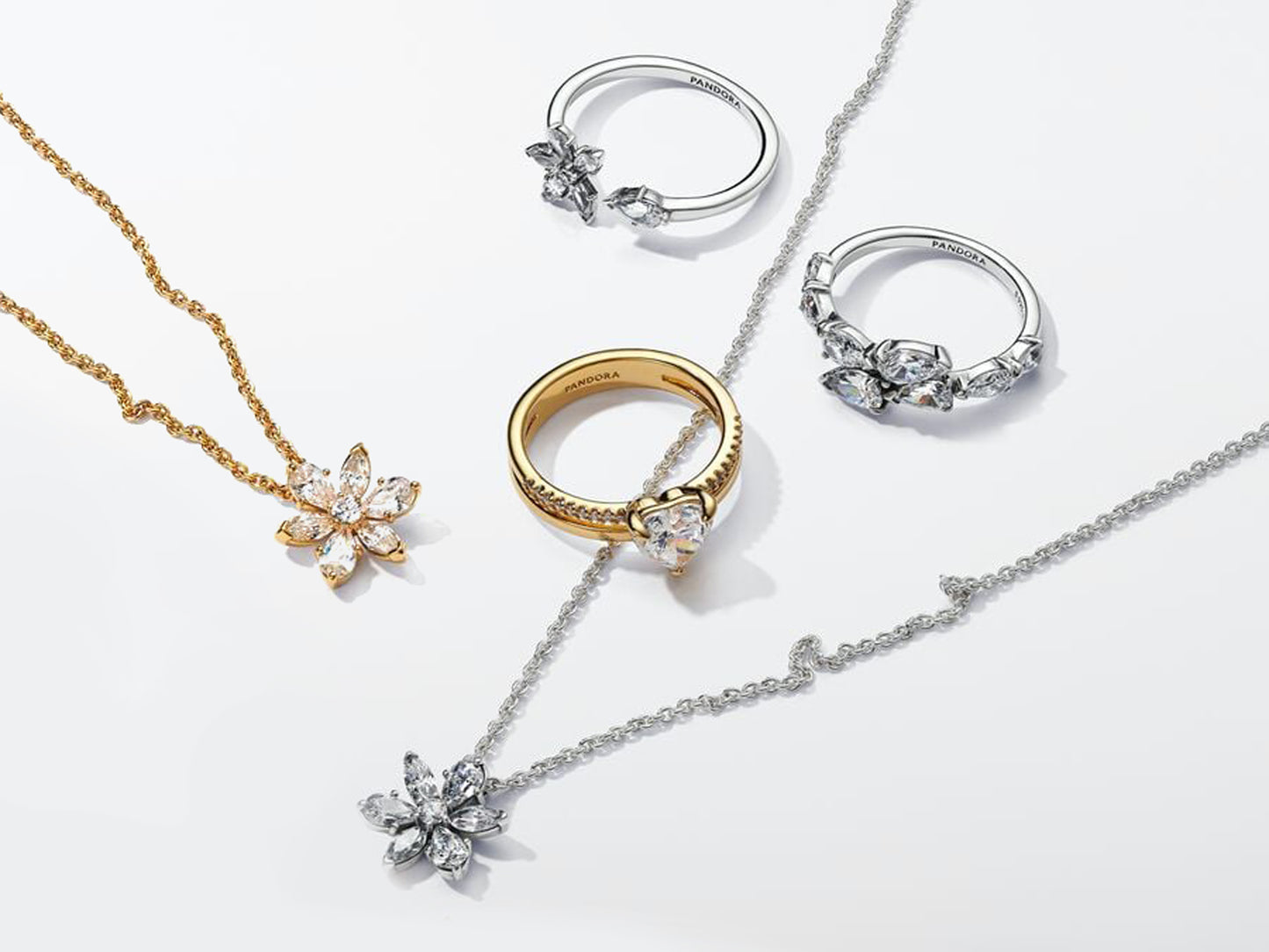 Sparkling Herbarium Cluster Pendant Necklace