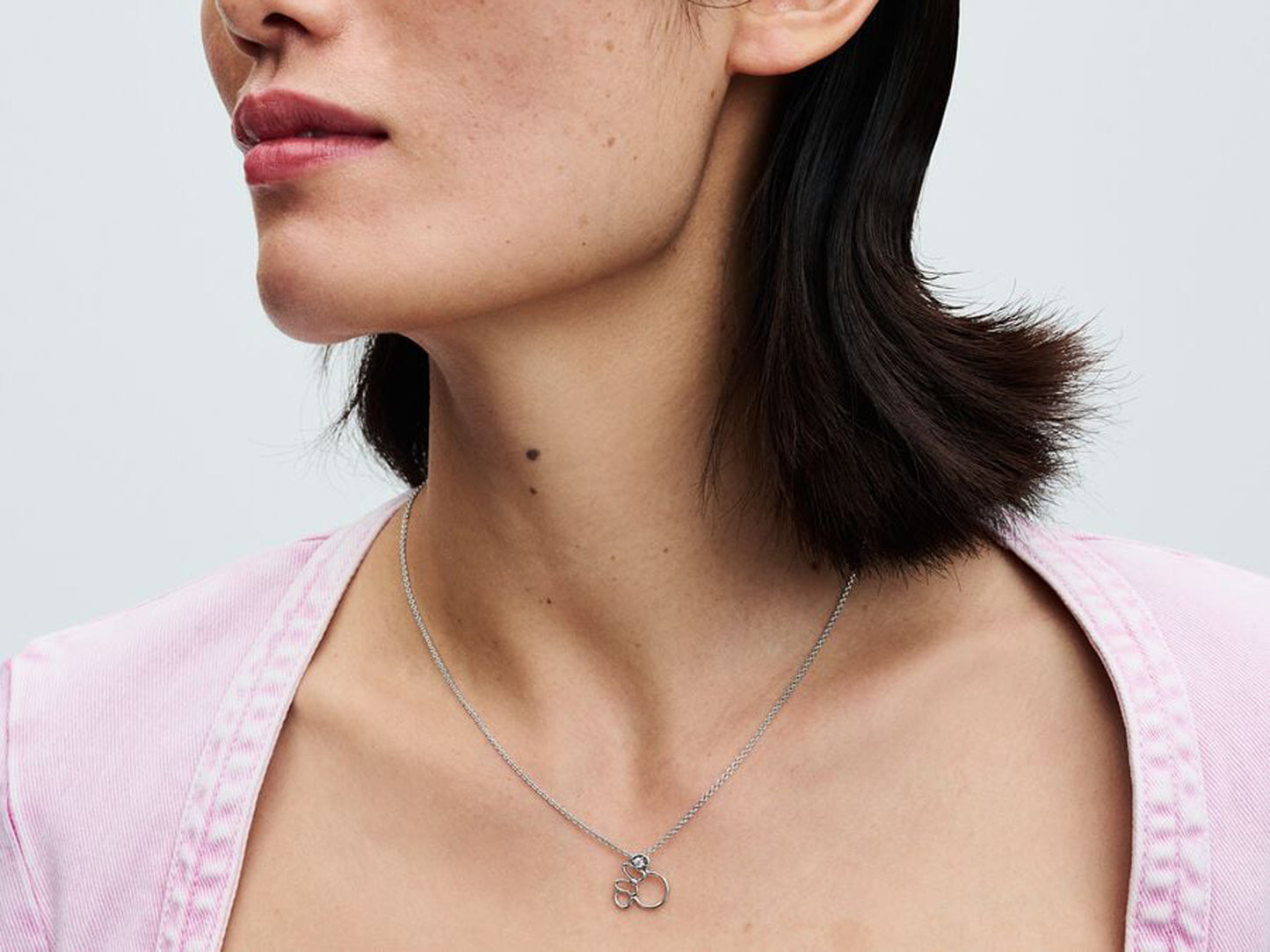 Disney Minnie Mouse Silhouette Collier Necklace
