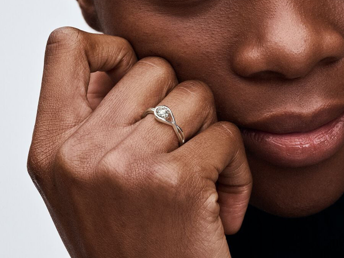 Lab-grown Diamond Ring 0.50 carat tw Sterling Silver