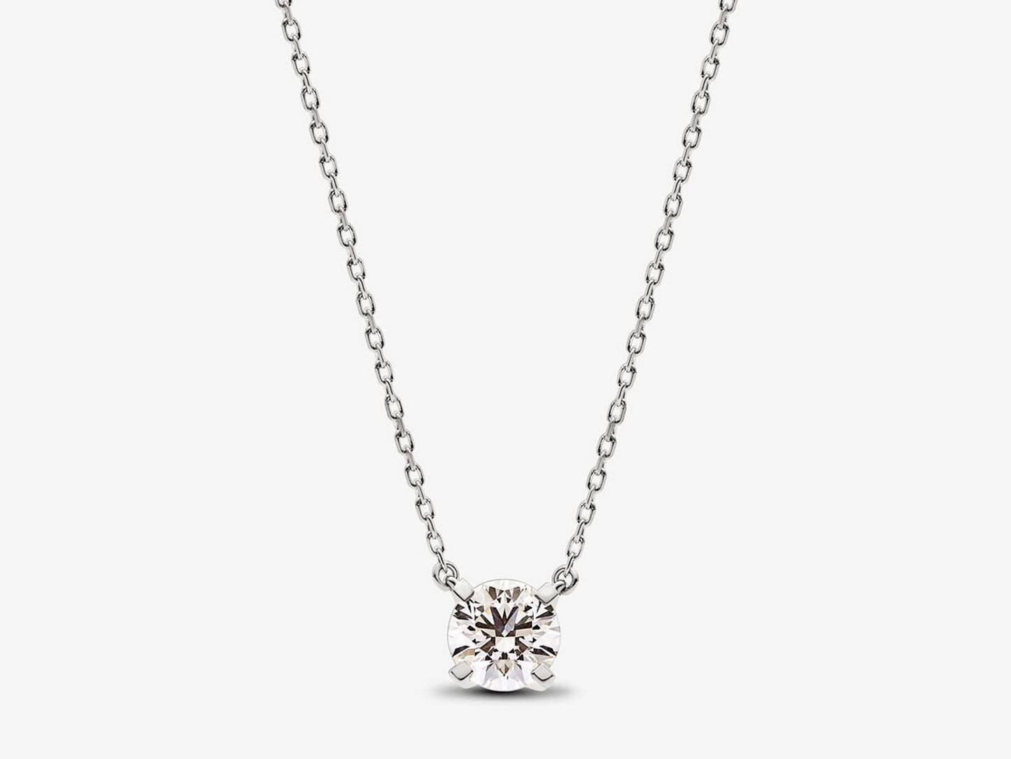 Lab-grown Diamond Pendant Necklace 1.00 carat tw 14k White Gold