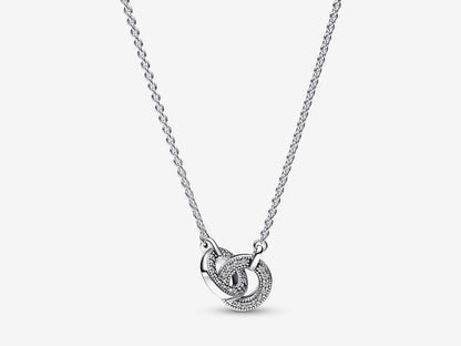 Intertwined Pavé Pendant Necklace