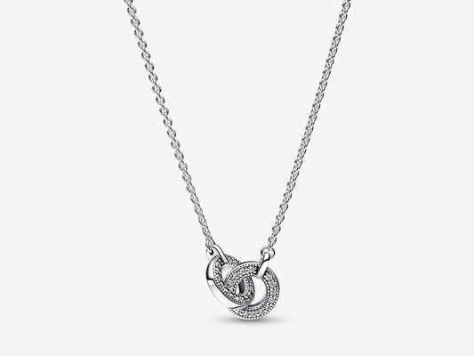 Intertwined Pavé Pendant Necklace