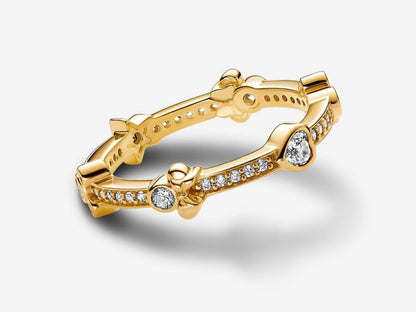 Disney Mickey Mouse & Minnie Mouse Sparkling Eternity Ring
