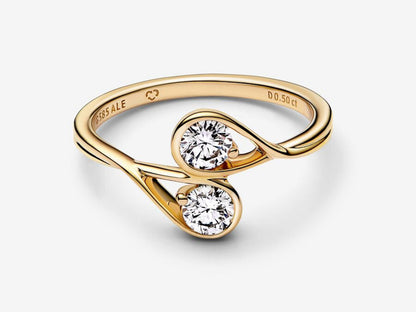 Lab-grown Diamond Double Facing Ring 0.50 carat tw 14k Gold