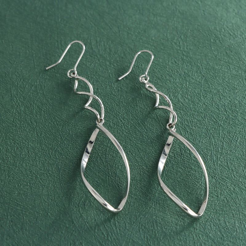 Contemporary Wave Texture Earrings