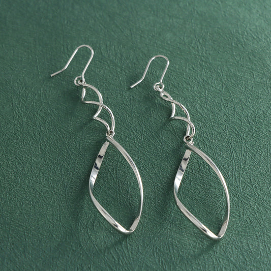 Contemporary Wave Texture Earrings