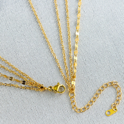 Multi-Layered Lip Necklace with Devil's Eye Pendant