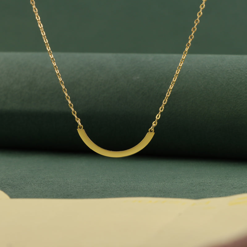 Personalized Pendant Gold O-Shaped Necklace