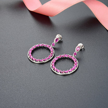 925 Sterling Silver Swastika Drop Earrings - Minimalist Cultural Symbol Earrings with Plastic Backs