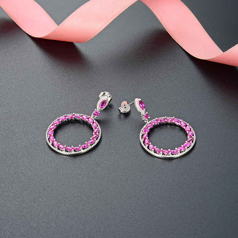 925 Sterling Silver Swastika Drop Earrings - Minimalist Cultural Symbol Earrings with Plastic Backs