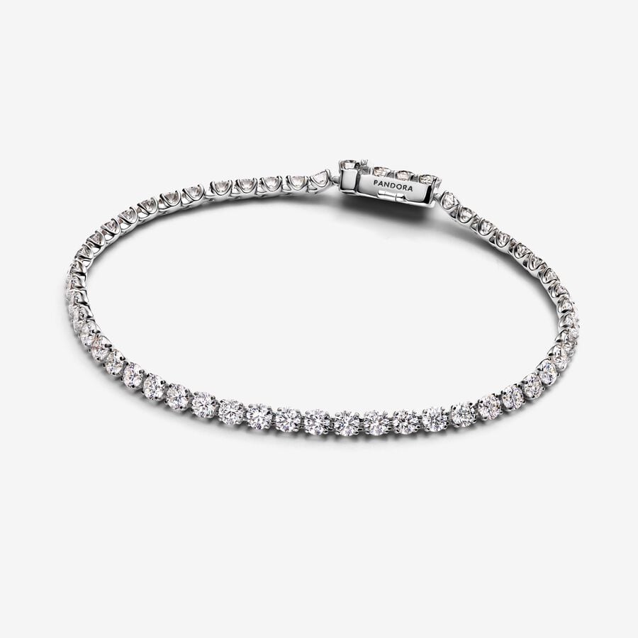 14k White Gold LabGrown Diamond Bracelet