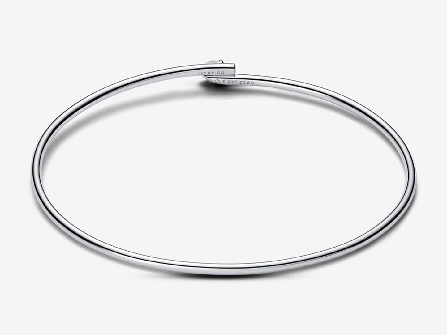 Lab-grown Diamond Open Bangle 0.25 carat tw Sterling Silver