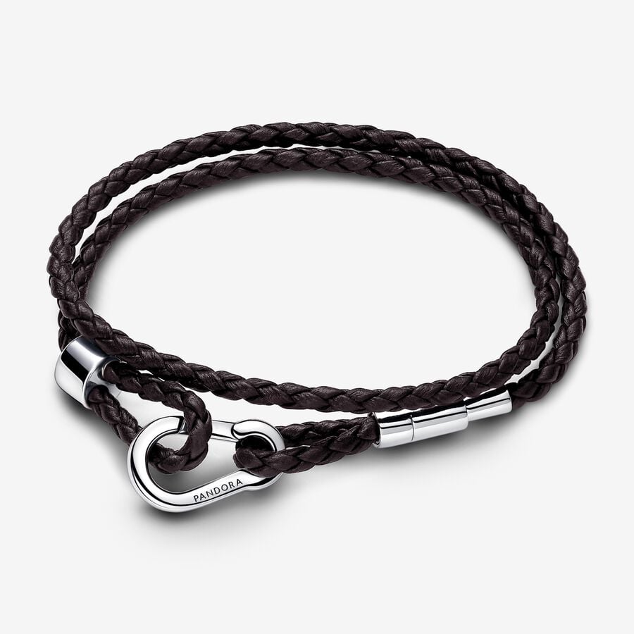 Adjustable Braided Leather Bracelet