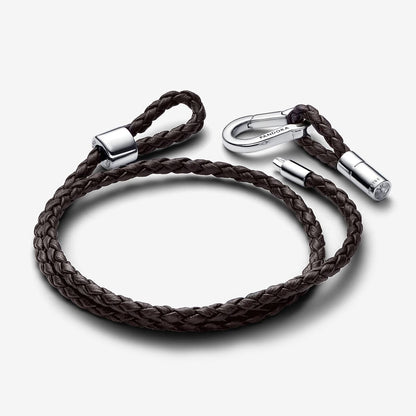 Adjustable Braided Leather Bracelet