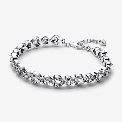 Cubic Zirconia Heart Bracelet