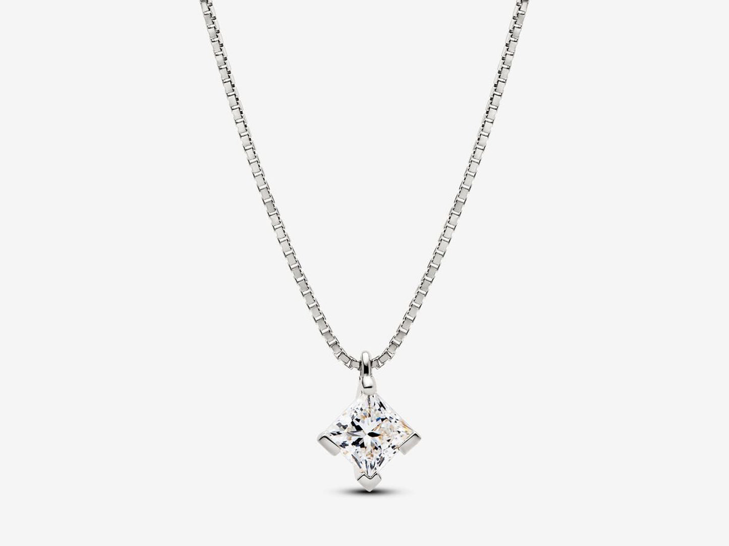 Lab-grown Diamond Pendant Necklace 1.00 carat tw 14k White Gold