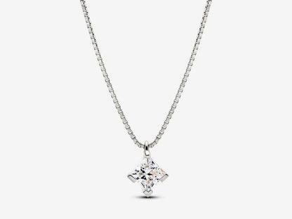 Lab-grown Diamond Pendant Necklace 1.00 carat tw 14k White Gold