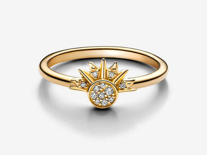 Celestial Sparkling Sun Ring