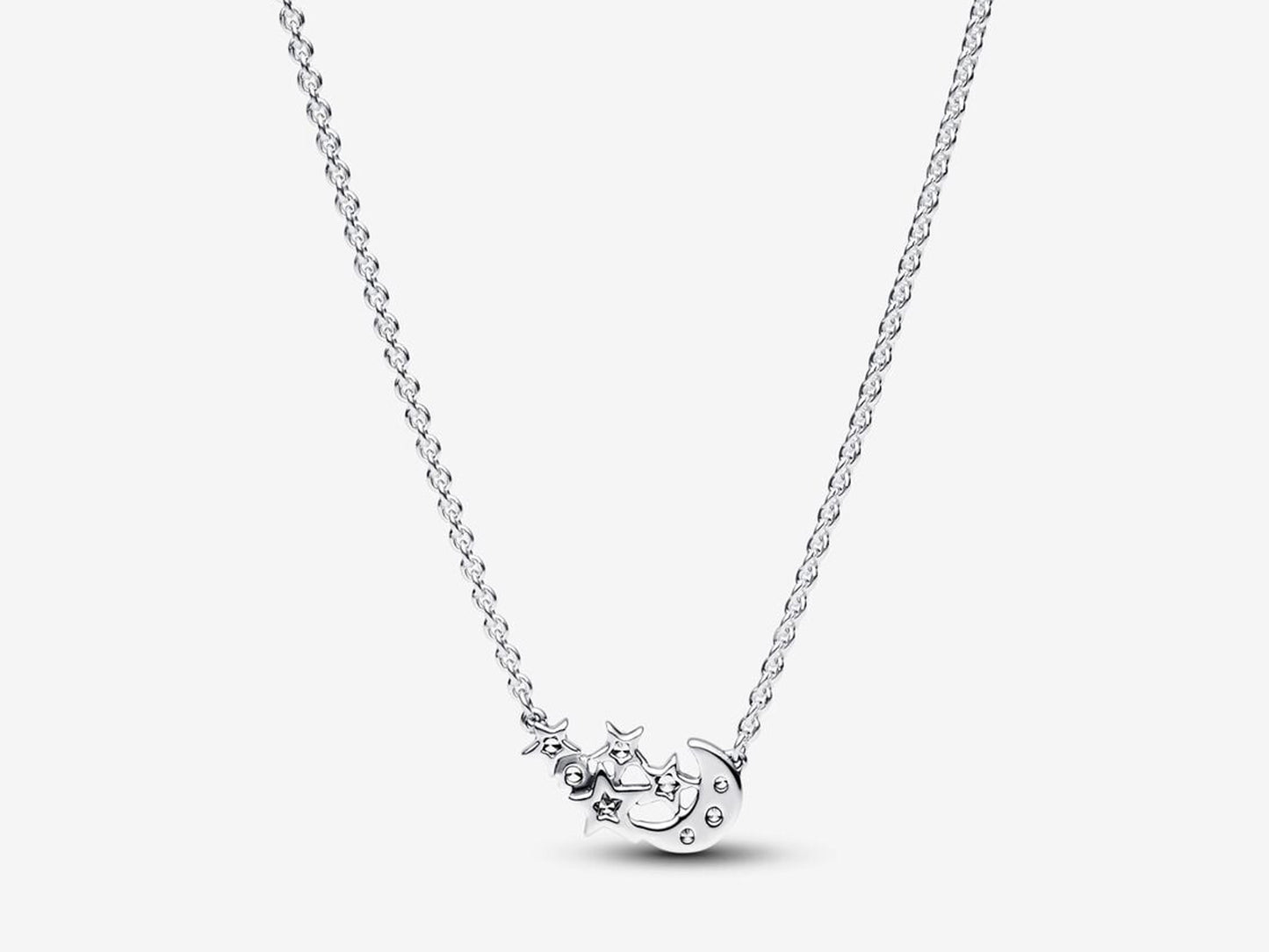 Sparkling Moon & Star Collier Necklace