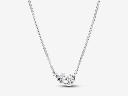 Sparkling Moon & Star Collier Necklace