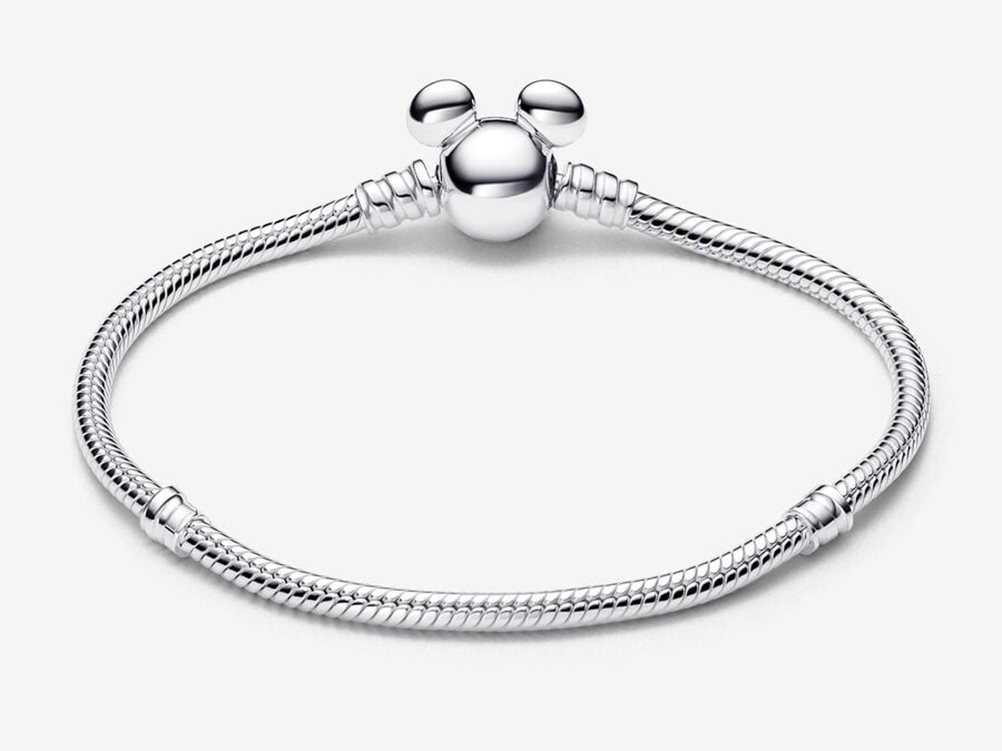 Disney Mickey Mouse Clasp Moments Snake Chain Bracelet