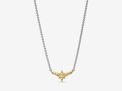 Marvel Captain Marvel Octogram Star Two tone Pendant Necklace