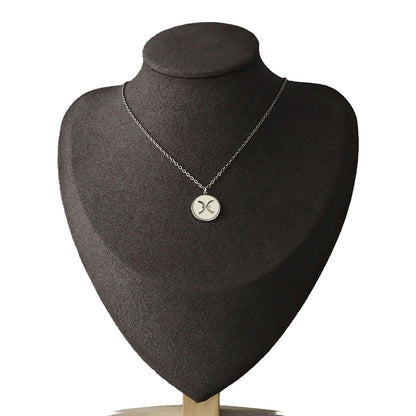 Aries Constellation Silver 'O' Chain Necklace