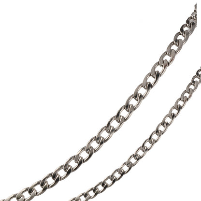 Minimalist Style Chopin Chain Necklace with Square Pendant