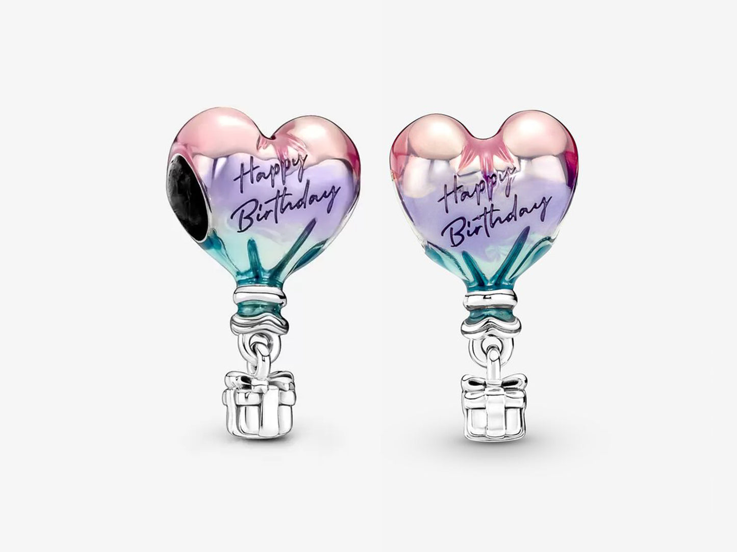Happy Birthday Hot Air Balloon Charm
