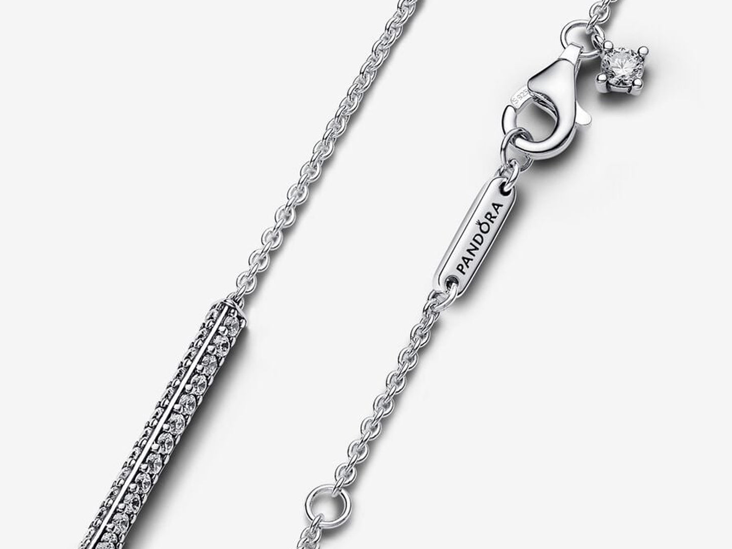 Pavé Prism Drop Necklace