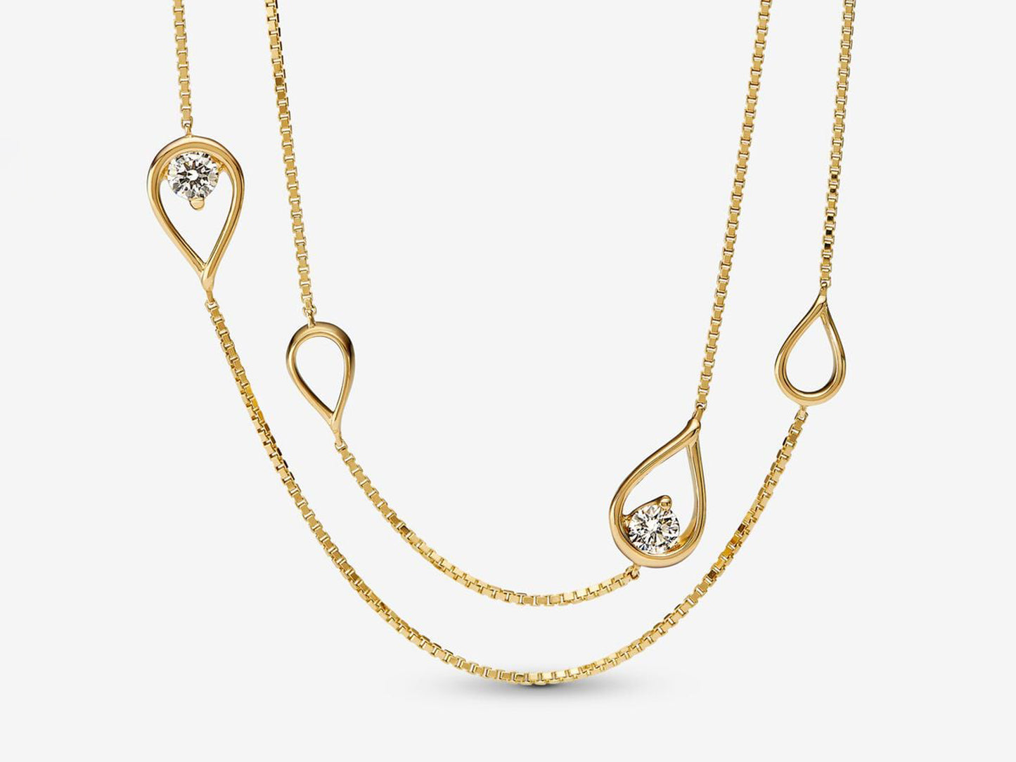 Lab-grown Diamond Long Pendant Necklace 0.50 carat tw 14k Gold