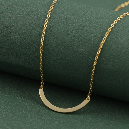 Personalized Pendant Gold O-Shaped Necklace