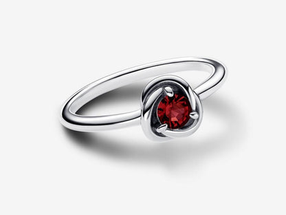July True Red Eternity Circle Ring