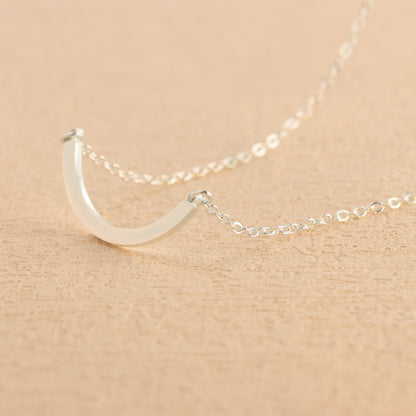 Stylish Pendant Silver O-Shaped Necklace