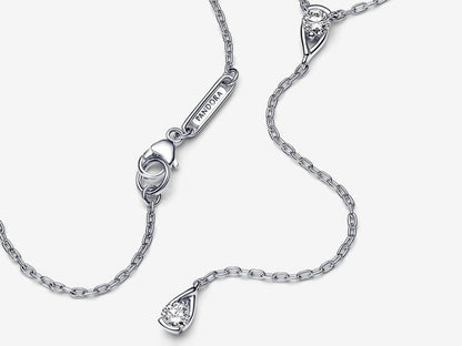 Lab-grown Diamond Drop Necklace 0.30 carat tw Sterling Silver