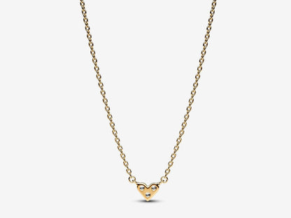 Triple Stone Heart Collier Necklace