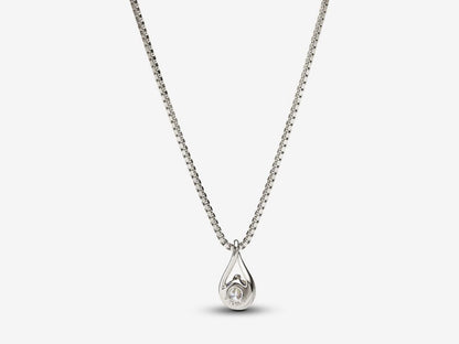 Lab-grown Diamond Pendant & Necklace 0.25 carat tw 14k White Gold