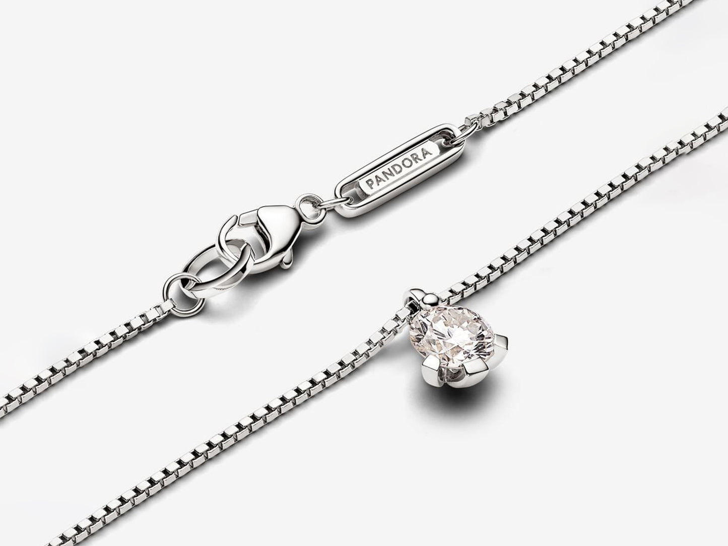 Lab-grown Diamond Pendant Necklace 0.50 carat tw 14k White Gold