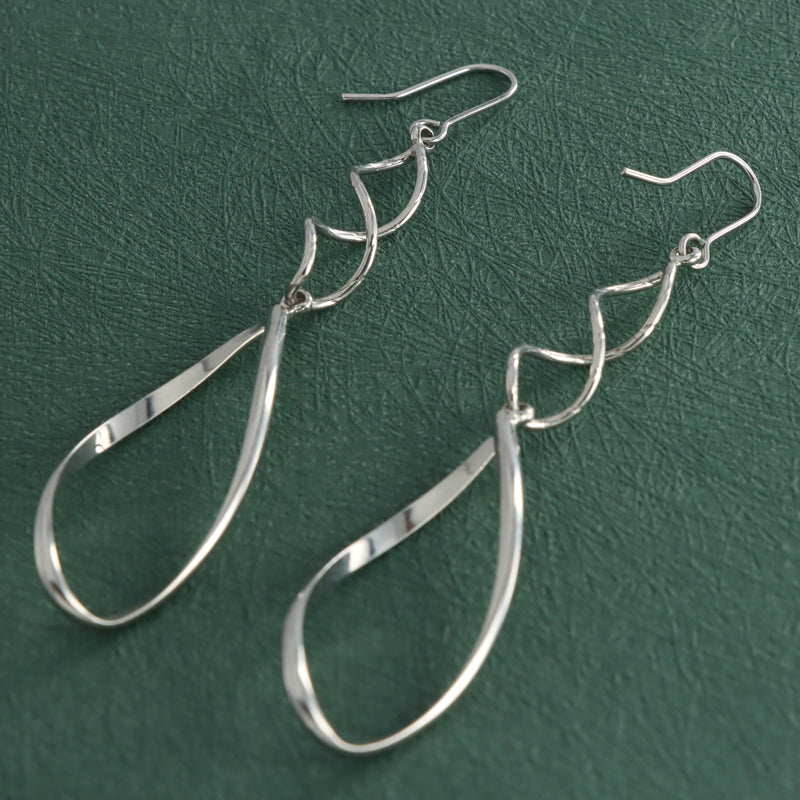 Contemporary Wave Texture Earrings