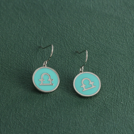 Contemporary Circular Pendant Earrings