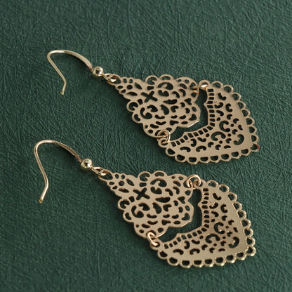 Stylish Rose Gold Statement Earrings
