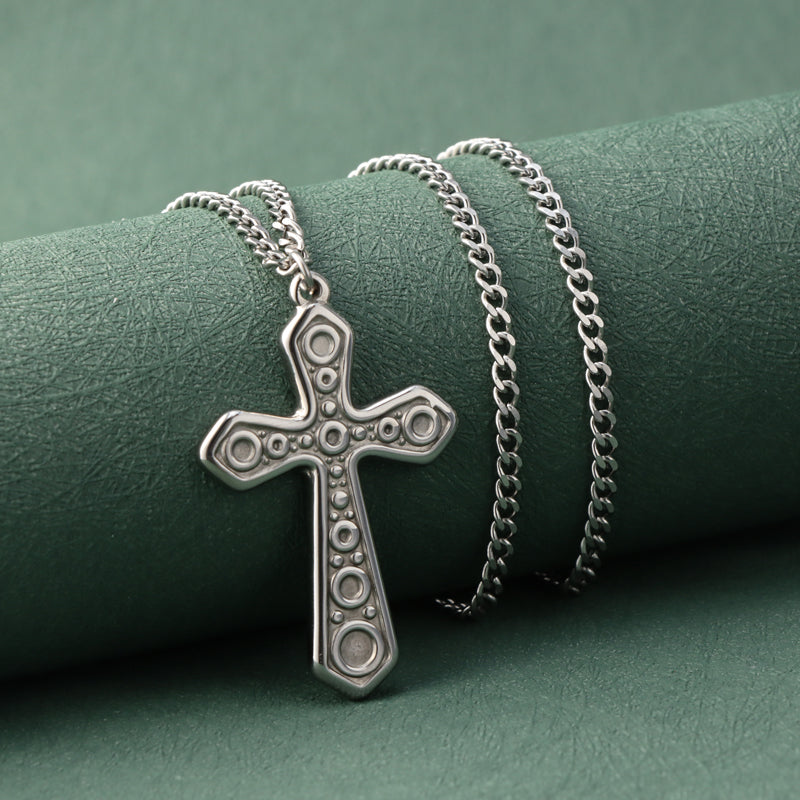 Stainless Steel Cross Pendant Necklace