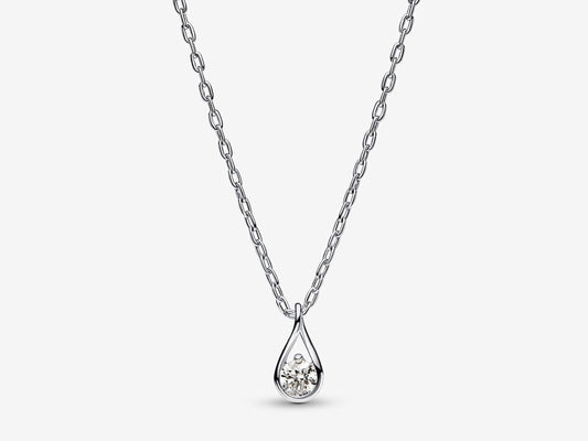 Lab-grown Diamond Pendant & Necklace 0.15 carat tw Sterling Silver