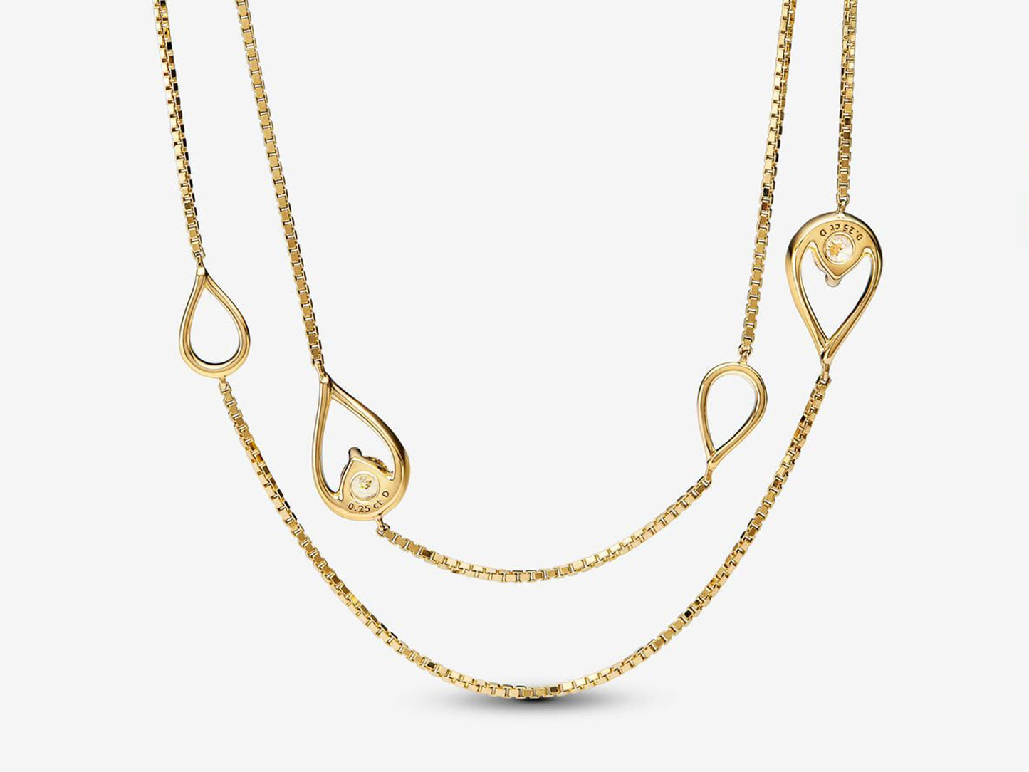 Lab-grown Diamond Long Pendant Necklace 0.50 carat tw 14k Gold
