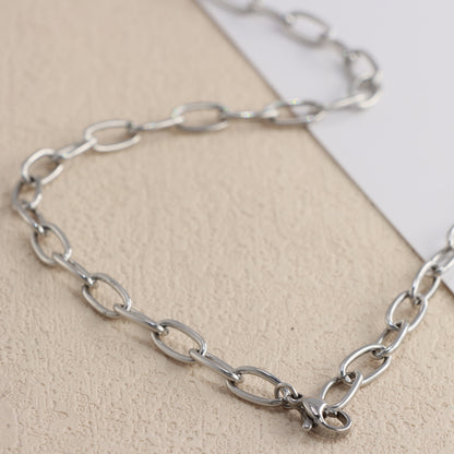Modern Silver Cross Chain for Men and Women