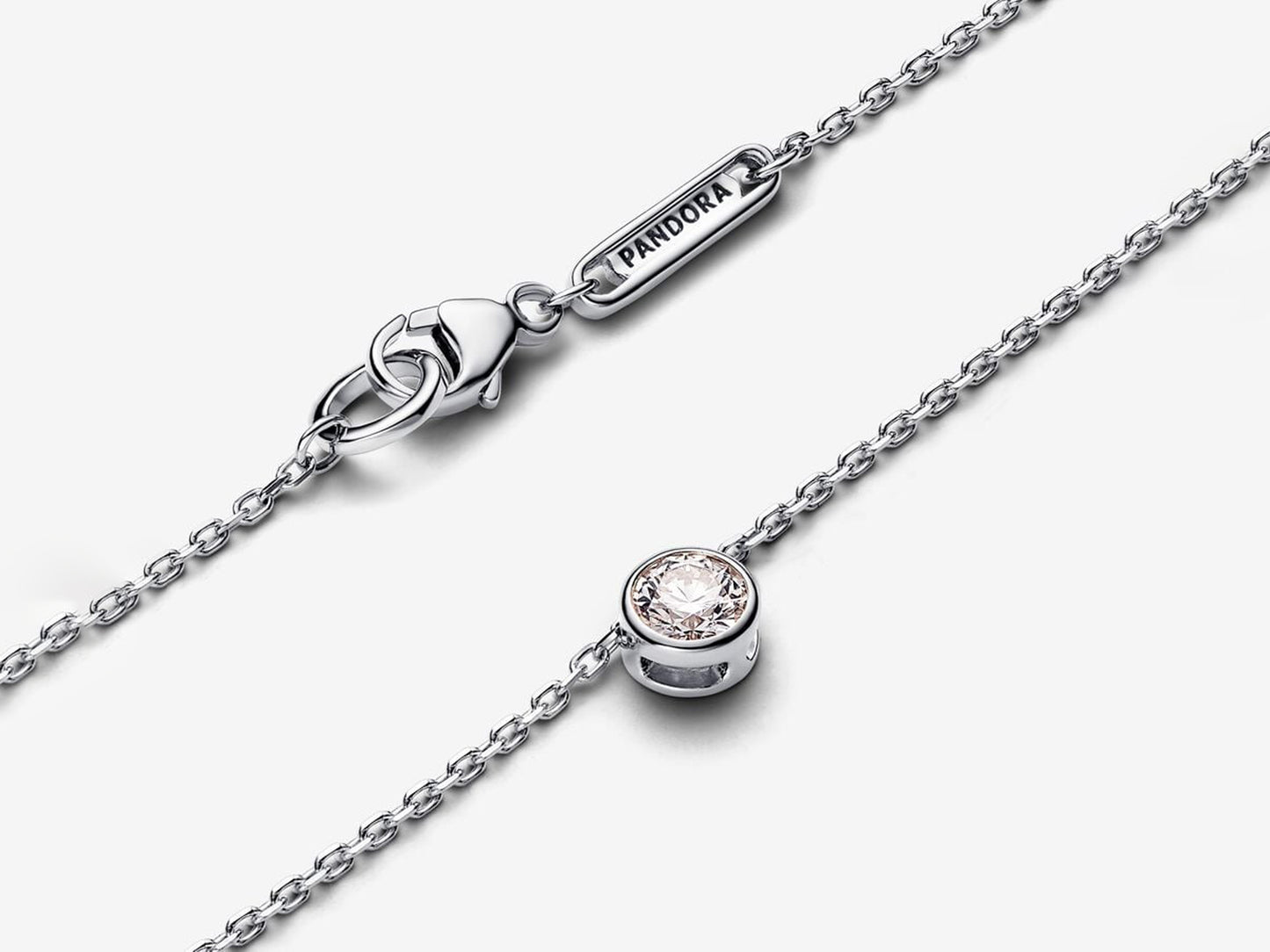 Lab-grown Diamond Bezel Pendant Necklace 0.25 carat tw Sterling Silver