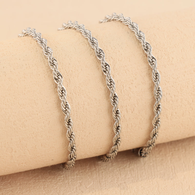 Stainless Steel Minimalist Rope Necklace