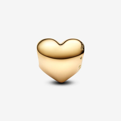 14K Gold Engravable Heart Charm