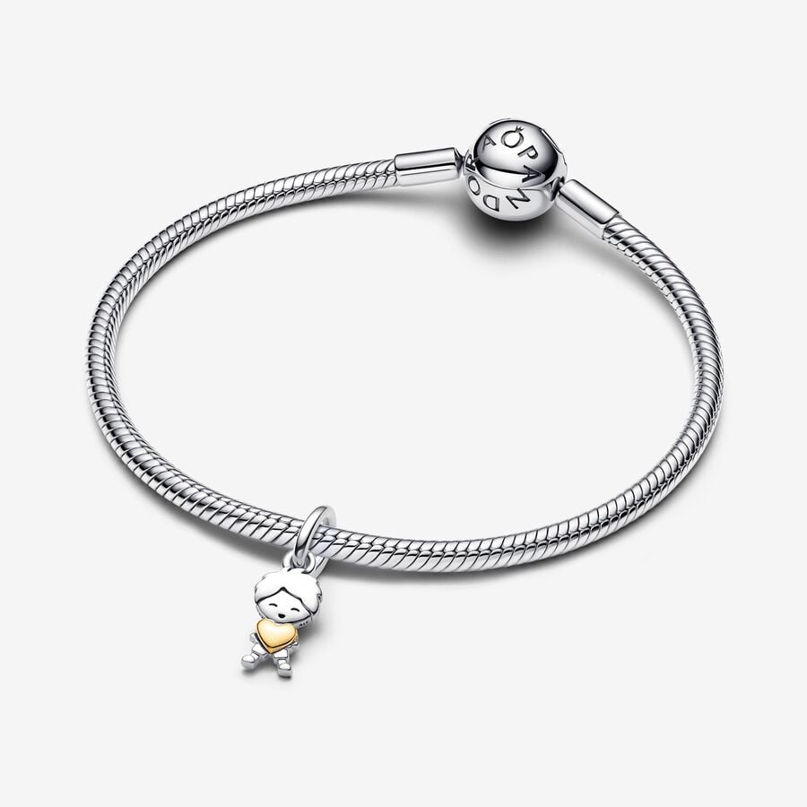 Father-Son Sterling Silver Charm
